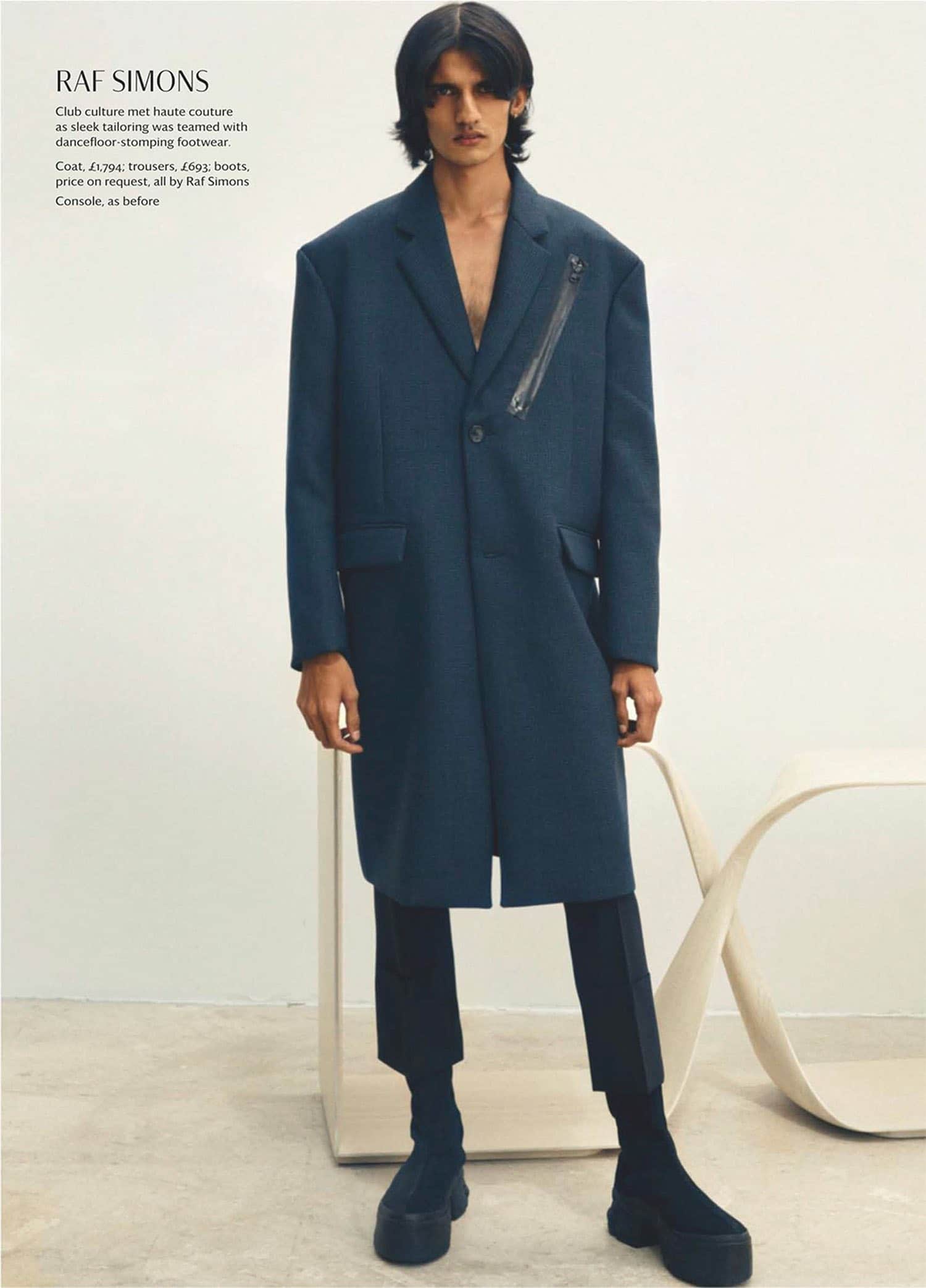 Shown here is a photograph of the CE12 Freestanding Console in cerused oak by Carol Egan featured in February 2019 of Wallpaper.